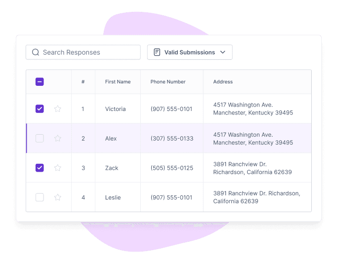 a screenshot of formester's form analytics ui