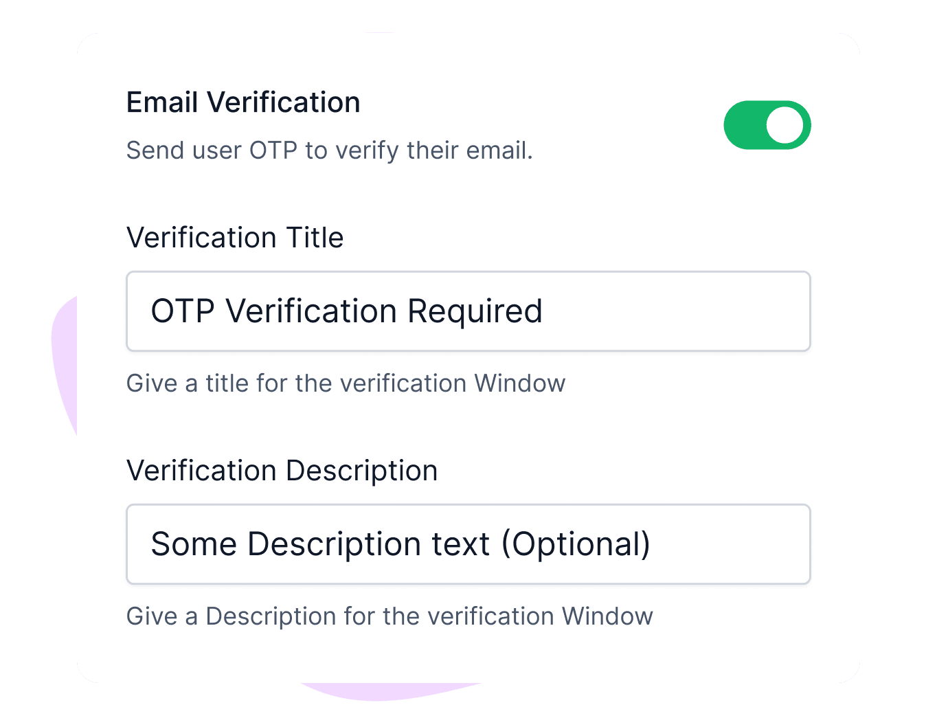 an illustration of turning on email verification in formester