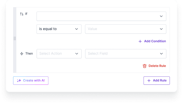 order form with conditional logic