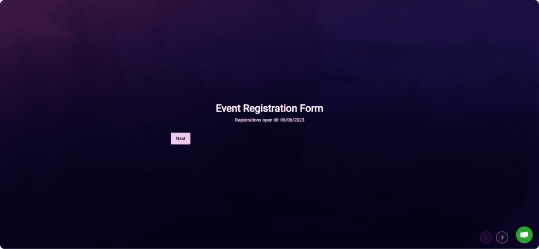 a screenshot of formester's event registration form template